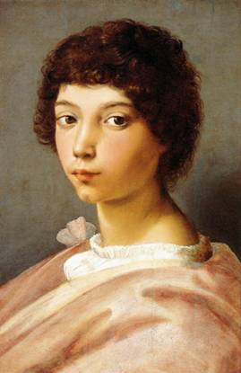A Young Man ca. 1515  Raphael 1483-1520 Museo Thyssen-Bornemisza Madrid boy     