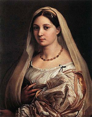 La velata “1514-1515” (Raphael) (1483-1520) Palazzo Pitti, Firenze                

