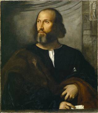 Man,  ca. 1515 (Titian) (1488-1576) Detroit Institute of Arts, MI   77.4   