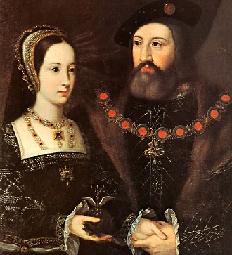 Marriage Portrait of Mary Tudor and Charles Brandon ca. 1515 (UA)   Location TBD     