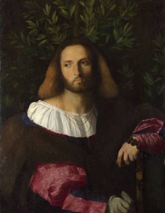 A Man (Poet), ca. 1516 (Palma Vecchio) (1480-1528) The National Gallery, London NG636  