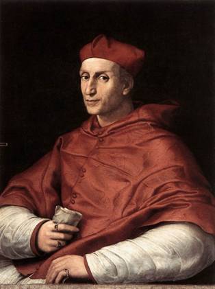 Bernardo Dovizi, Cardinal Bibbiena, ca. 1516 (Raphael) (1483-1520)      Palazzo Pitti, Firenze 