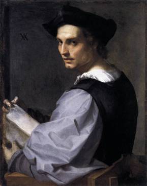 Self Portrait as Sculptor?, ca. 1517  (Andrea del Sarto) (1586-1531) The National Gallery, London
