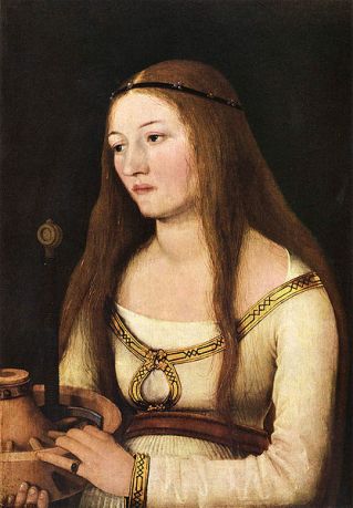 Katharina Schwarz, ca. 1509-1510 (Hans Holbein the Elder) (ca. 1460-1524) Schloss Friedenstein, Gotha 