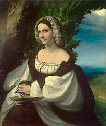 A Lady, ca. 1518 (Correggio) (1489-1534) Hermitage Museum, St. Petersburg 1925 