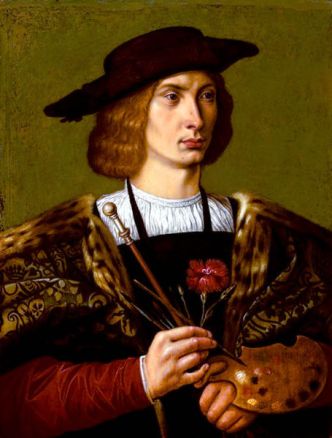 Self-Portrait, ca. 1515 (Michael Ostendorfer) (1490-1559) Location TBD 