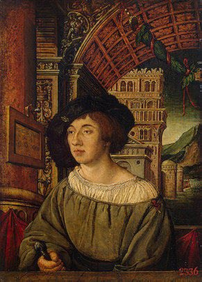 A Young Man, ca. 1518 (Ambrosius Holbein) (ca. 1494-1519) State Hermitage Museum, St. Petersburg      Provenance:  1774-1783