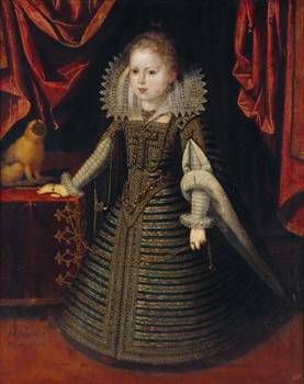 Infanta Anna Queen of France, 1604 (Juan Pantoja de la Cruz) (1563-1608) Kunsthistorisches Museum, Wien, GG 3421    
