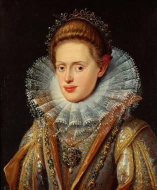 Anna of Tyrol, ca. 1603  (Frans Pourbus the Younger)  (1569-1622) Kunsthistorisches Museum Wien,  GG 9383 