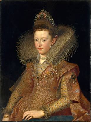 Margherita Gonzaga, Duchess of Lorraine, ca. 1605  (Franz Pourbus the Younger) (1569-1622)   The Metropolitan Museum of Art, New York, NY    25.110.21 

