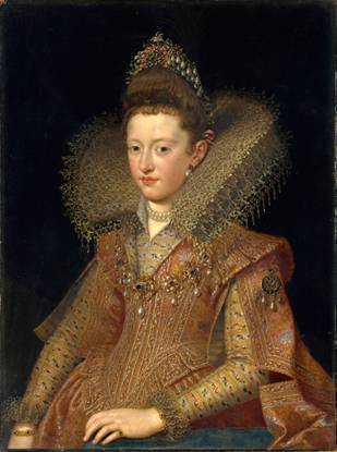 Margherita Gonzaga, Duchess of Lorraine, ca. 1605  (Franz Pourbus the Younger) (1569-1622)   The Metropolitan Museum of Art, New York, NY    25.110.21 
