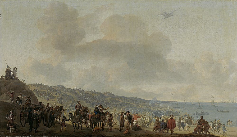 The departure of Charles II of England from Scheveningen, 1660, June 2nd,  Rijksmuseum, Amsterdam, SK-C-1224.