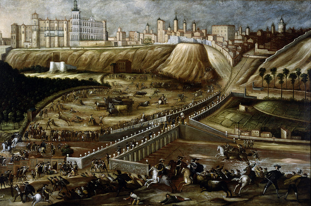 Vista del Alcazar Real y entorno del Puente de Segovia, 1670
