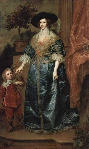 Henrietta Maria  with Sir Jeffrey Hudson, 1633 (Sir Anthony Van Dyck) (1599-1641)   National Gallery of Art, Washington, D.C. 
