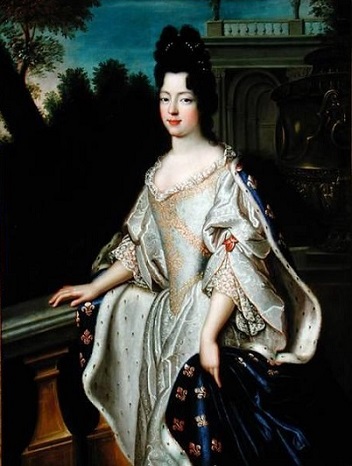 Marie Adélaïde of Savoy, Duchess of Burgundy, ca. 1705 (Unknown Artist)  Galleria Sabaudo, Torino 
