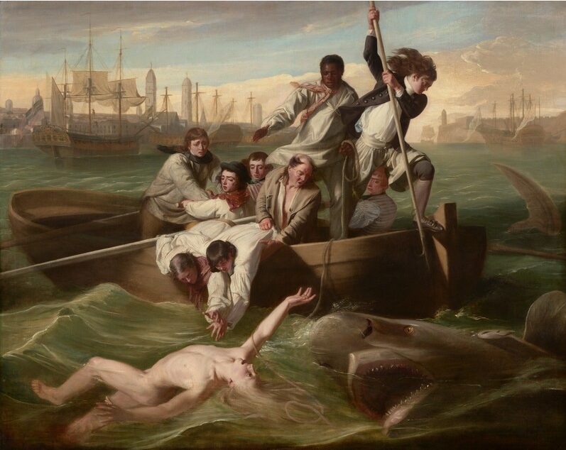 Watson and the Shark in Havana Cuba, 1749, (John Singleton Copley) (1746-1825)  National Gallery of Art, Washington, D.C., 1963.6.1