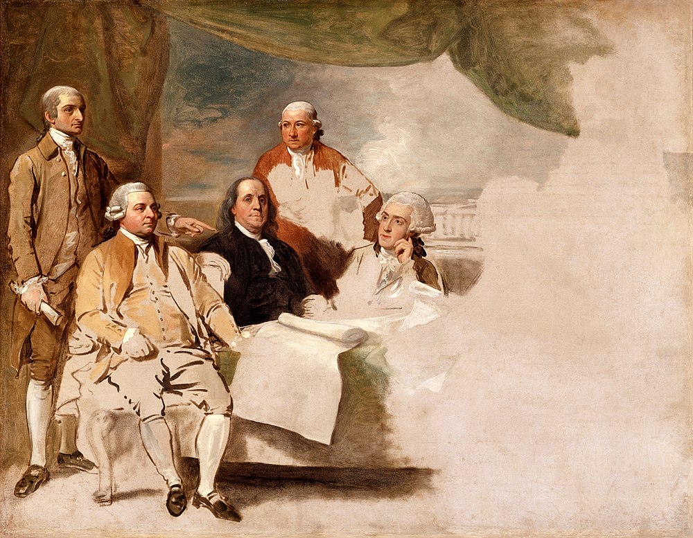 Treaty of Paris, 1783, September 3rd,  by Benjamin West
