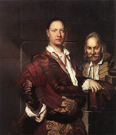 Giovanni Secco Suardi with Servant, ca 1725 (Fra Galgario) (1655-1743)   Museo della Accademia Carrara, Bergamo 