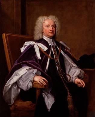 Sir Jonathan Trelawny, 3rd Bt, 1720  (Godfrey Kneller) (1646-1723) National Portrait Gallery, London    NPG 5855 