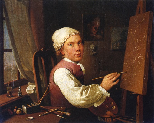 Self-Portrait, 1766 (Jens Juel) (1745-1802)   Location TBD 
