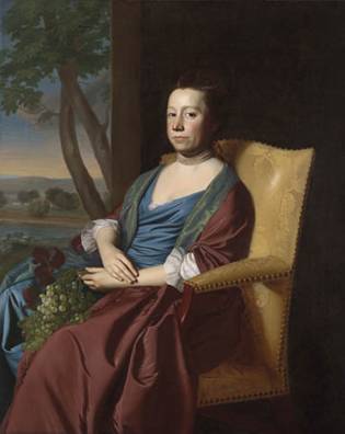 Elizabeth Storer (Mrs. Isaac Smith), ca. 1769  (John Singleton Copley) (1739-1815)  Yale University Art Gallery, New Haven, CT     
