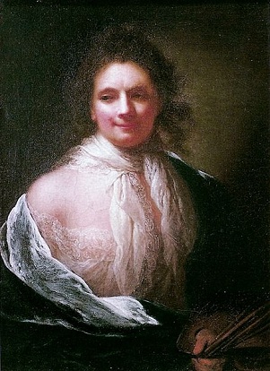 Self-Portrait, 1761 (Anna Dorothea Therbusch) (1721-1782)   Location TBD 
