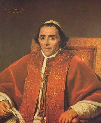 Pope Pius VII, 1805 (Jacques Louis David) (1748-1825)  Musée du Louvre, Paris,  INV. 3701 