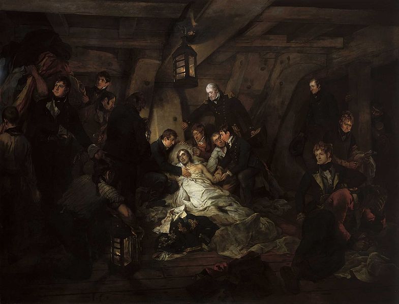 Death of Admiral Horatio Nelson, October 21st, 1805, (Arthur William Devis) (1762-1822) National Maritime Museum, Greenwich, BHC2894
