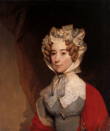Louisa Catherine Johnson Adams, ca. 1823 (Gilbert Stuart) (1755-1828)  The White House Art Collection, Washington, D.C.,  971.676.1