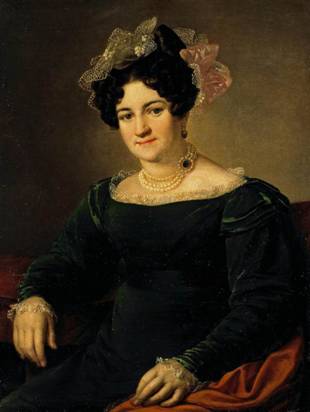 P.I. Sapoznikova, ca. 1826 (Vasily Andreyevich Tropinin) (1776-1857)   State Hermitage Museum, St. Petersburg