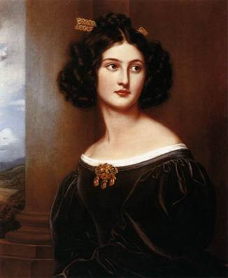 Nanette Heine, née Kaula, ca. 1829 (Karl Joseph Stieler) (1781-1858) Schlöss Nymphenburg, München 