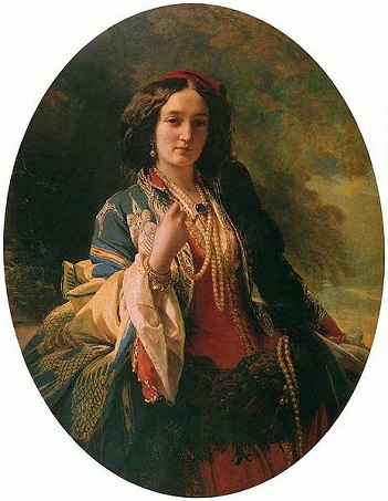 Katarzyna Potocka,  née Branicka, 1854 (Franz Xaver Winterhalter) (1805-1873)    Muzeum Narodowe w Warszawie 