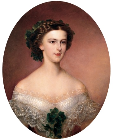 Empress Elisabeth of Austria, 1855 (Amanda Bergstedt) (1841-1918)   Hofburg Palace, Wien    