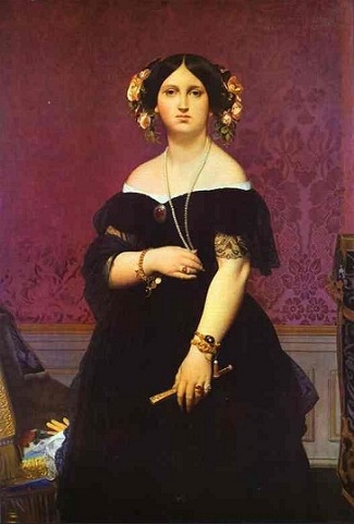 Madame Moitessier, 1851 (Jean-Auguste-Dominique Ingres) (1780-1867)   National Gallery of Art, Washington D.C.,   1946.7.18  