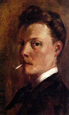 Self-Portrait, 1880 (Henri Edmond Cross) (1856-1910)  Private Collection  