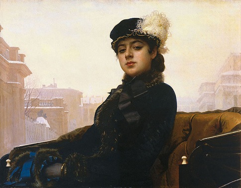 A Young Woman, ca. 1883 (Ivan Kramskoi) (1837-1887) Location TBD  