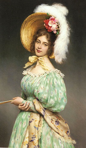 A Young Woman, 1900 (Eugene de Blaas) (1843-1932)  