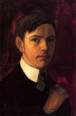 Self-Portrait, 1906 (August Macke) (1887-1914) Landesmuseum für Kunst und Kulturgeschichte, Münster   