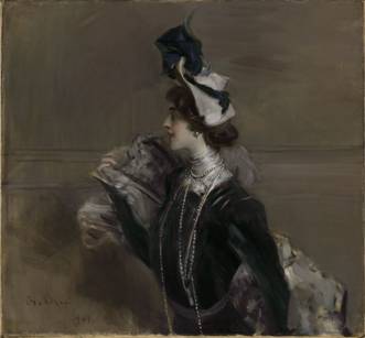Mme. Lina Cavalieri, 1901  (Giovanni Boldini) (1845-1931) The Art Institute of Chicago, IL,    2007.288    