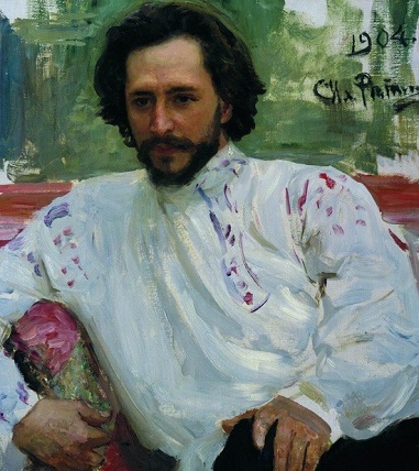 Leonid Andreev, 1904 (Ilya Repin) (1844-1930)  Tretyakov Gallery, Moscow 