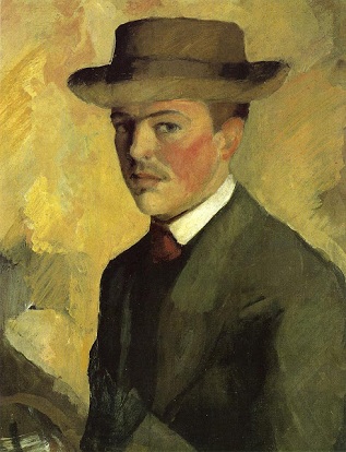 Self-Portrait, 1909 (August Macke) (1887-1914)   Kunstmuseum Bonn 