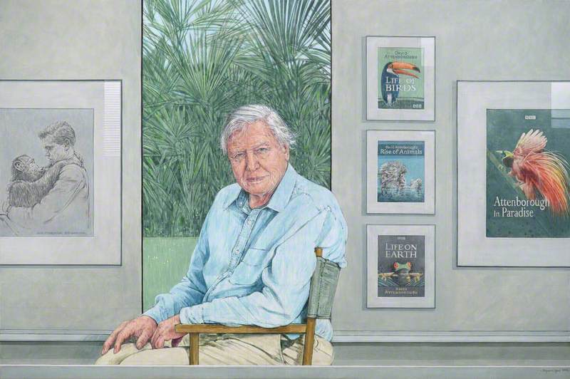 David Attenborough, 2016, Bryan Organ (1935-) Leicester Museums and Galleries, UK.