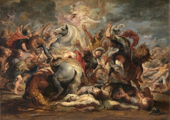 Battle of Vesuvius - death of Roman consul Publius Decius Mus, 340 BCE (Peter Paul Rubens) (1577-1640) Museo Nacional del Prado, Madrid, P002456