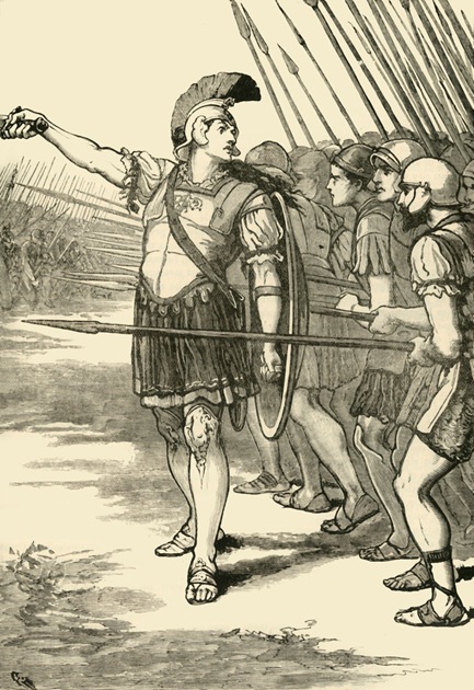 Pelopidas Leading the Thebans at the Battle of Leuctra, 371 BCE (Unknown Artist)