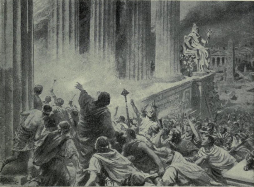 The Burning of the Library at Alexandria, 391 (Ambrose Dudley) for Hutchinson