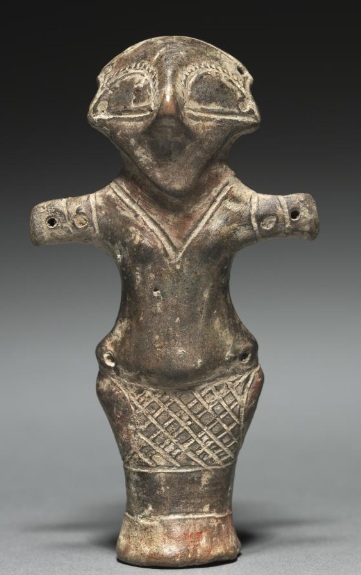 Vinca Figure,  ca. 4000 BCE (Serbia -Vinça culture - Neolithic Era) Cleveland Museum of Art, OH, 2000.202