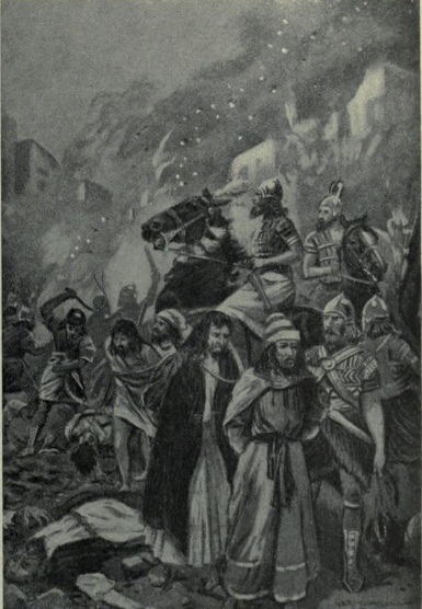 Destruction of Sidon by Esarhaddon and Assyrians, 677 BCE, from Hutchinson