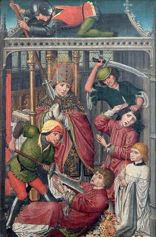 Death of St. Lambert, 705 (Unknown Artist) Grand Curtius Museum, Liège, GC.REL.05a.1881.99998 