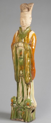 A Court Attendant, ca. 725, Philadelphia Art Museum, PA, 1966-130-1