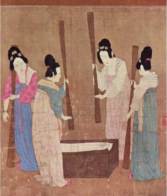 Court Ladies, detail, ca. 1135 (Huizong) (1182-1135) Museum of Fine Arts Boston 12.886 